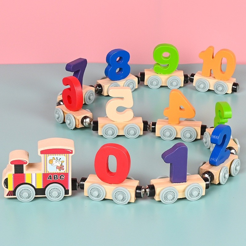 磁性數字小火車玩具兒童益智磁力積木拼裝寶寶女孩1一3到6歲2男孩-細節圖3