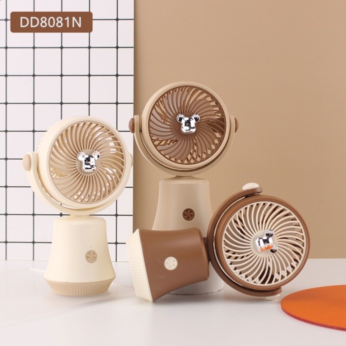 點滴風扇 卡通熊貓戶外便攜手持充電小風扇 夏天促銷禮品迷你臺式-規格圖5