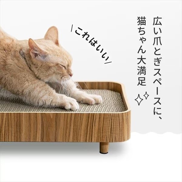 日本品質木質貓窩貓抓板一體耐磨不掉屑立式木質貓屋狗窩-細節圖3