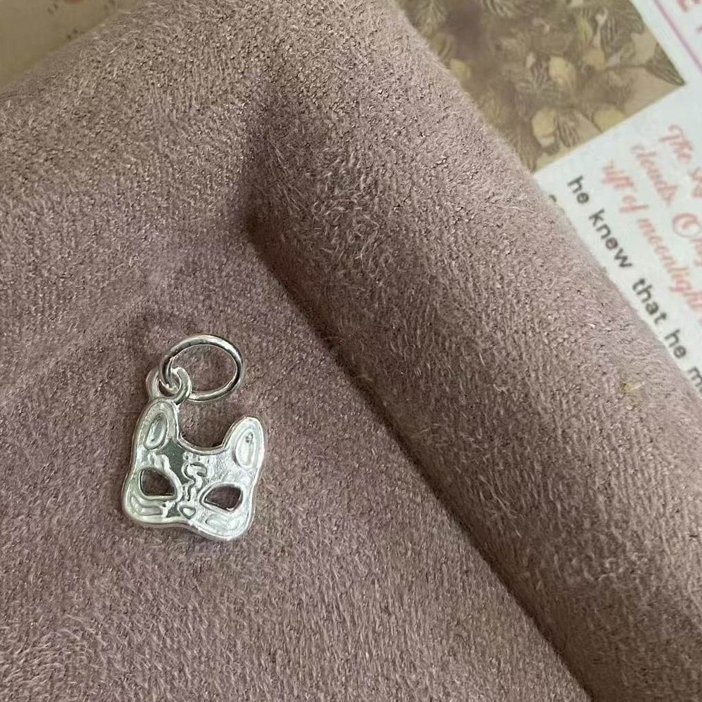 足銀999隔珠吊墜銀串珠萌萌的小配件diy手鍊項鍊銀飾配件-規格圖5