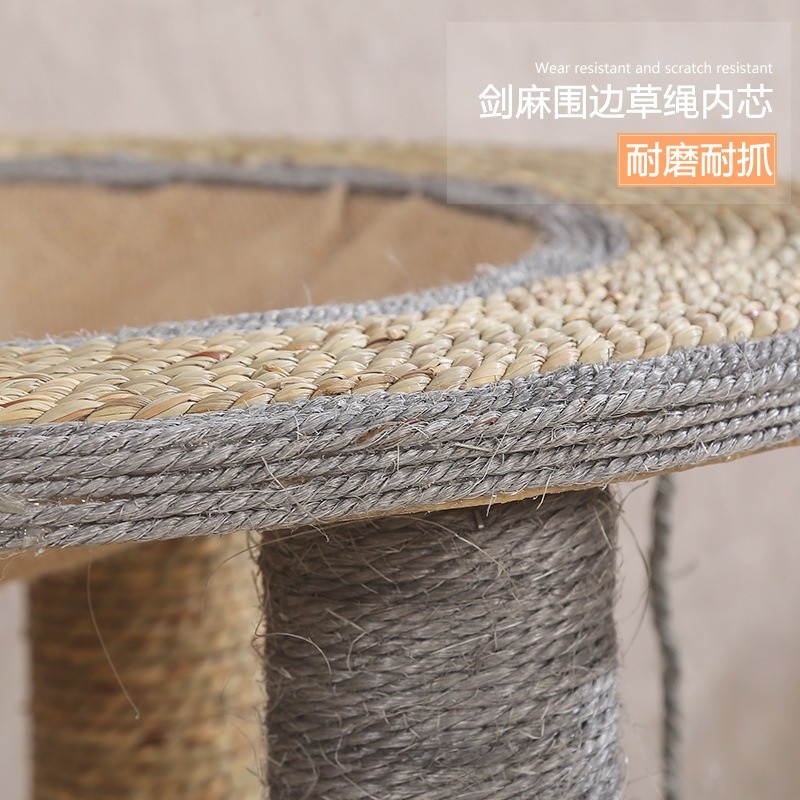 四季劍麻筒用品貓爬架貓窩貓抓板貓磨爪立柱逗貓咪玩具跳臺寵物貓-細節圖2