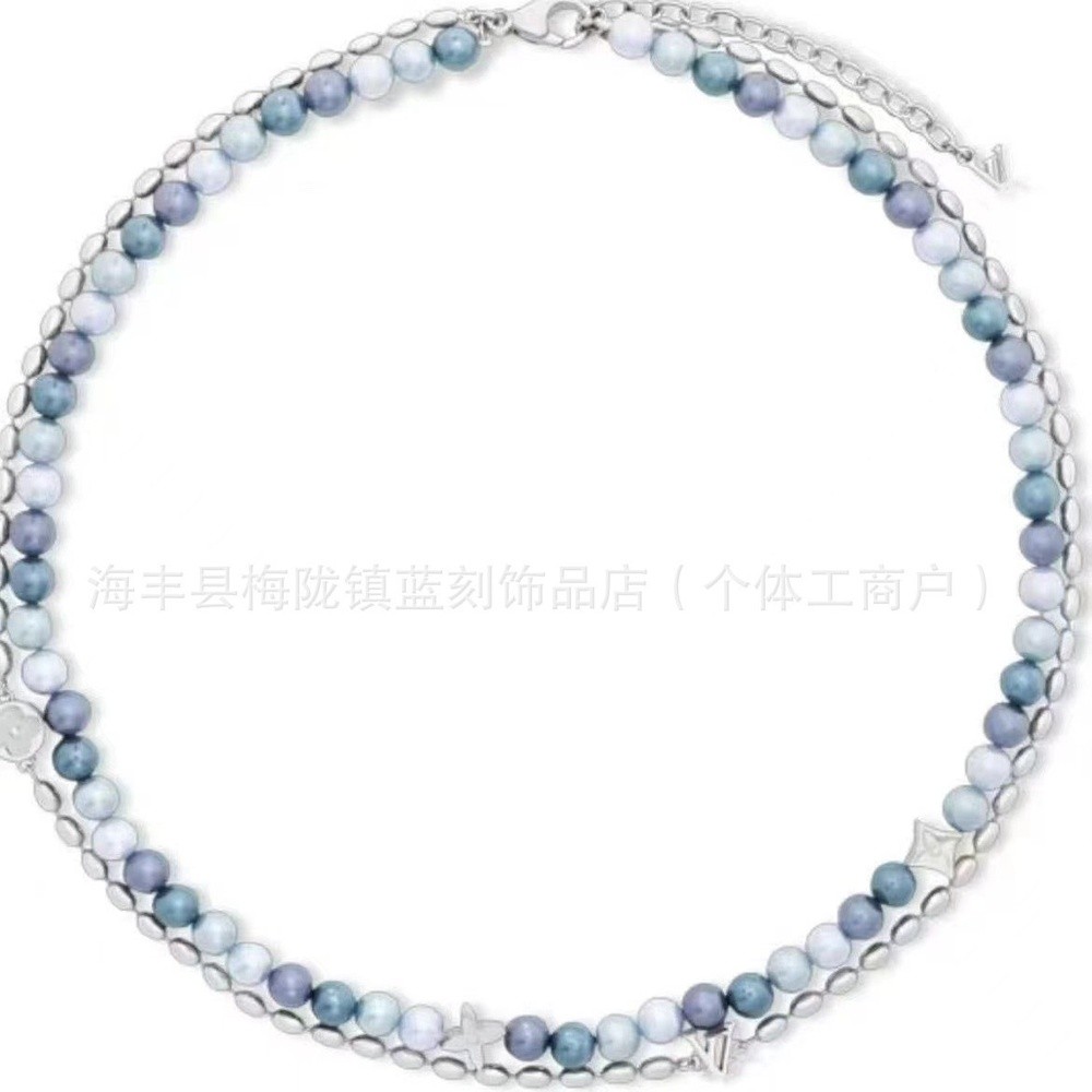 驢家不掉色淡水珍珠手鍊女夏季熱賣款疊戴風雙層珍珠項鍊跨境直銷-細節圖4