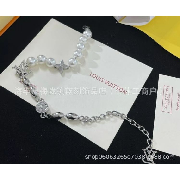 驢家不掉色淡水珍珠手鍊女夏季熱賣款疊戴風雙層珍珠項鍊跨境直銷-規格圖5