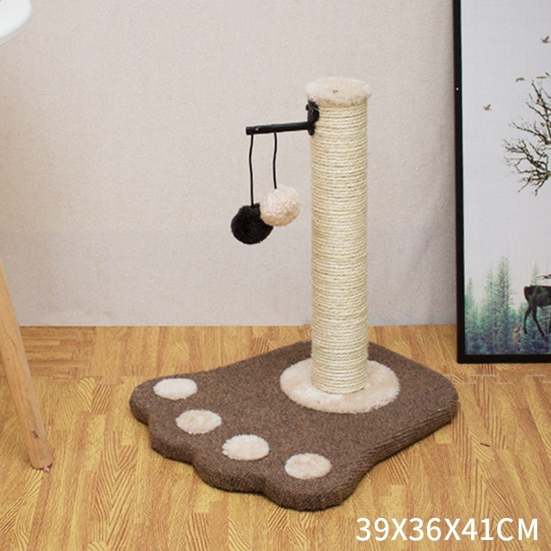 貓爬架貓抓板劍麻立式貓抓柱爪印貓樹磨爪貓咪用品寵物玩具批發-規格圖5