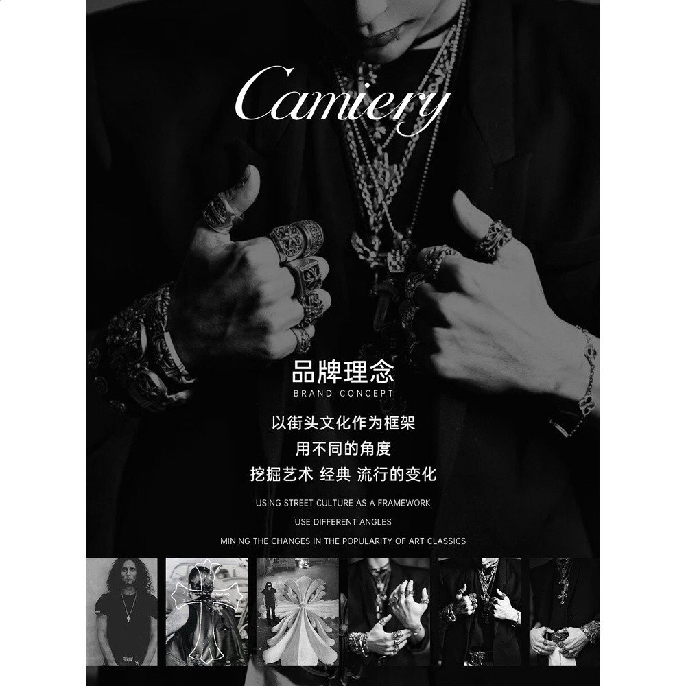 CAMIERY高本版雙十字架項鍊男女款2026新款高階感輕奢小眾長吊墜-細節圖5