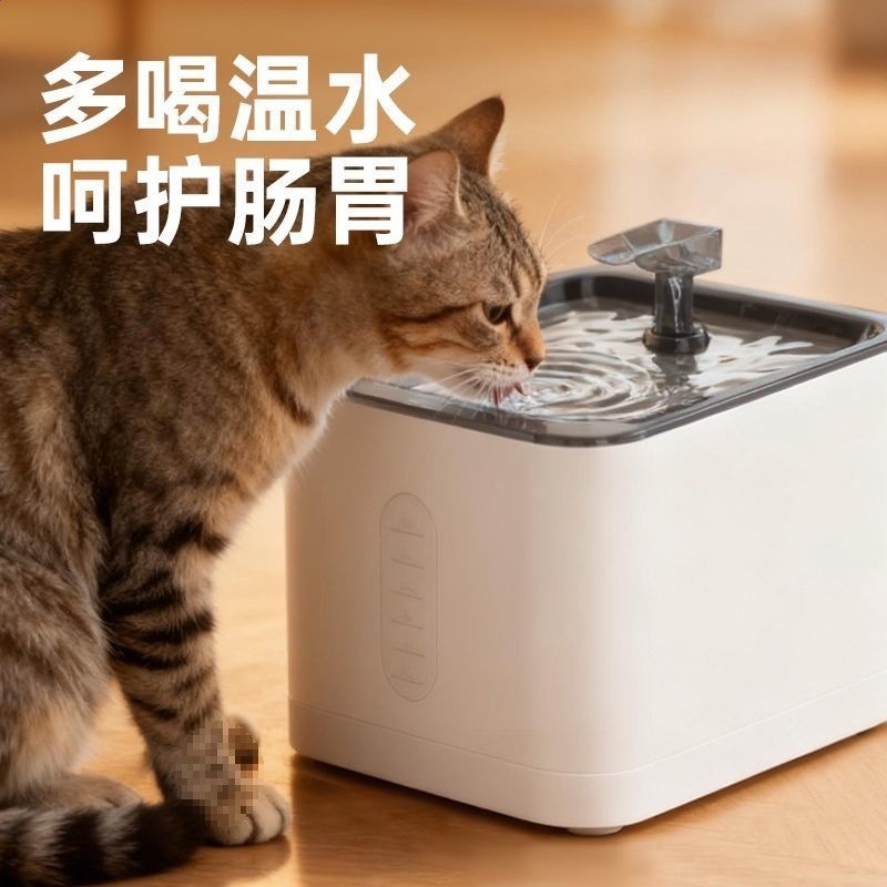 寵物飲水機二檔調溫加熱一體貓狗通用電源線1.5米-細節圖4
