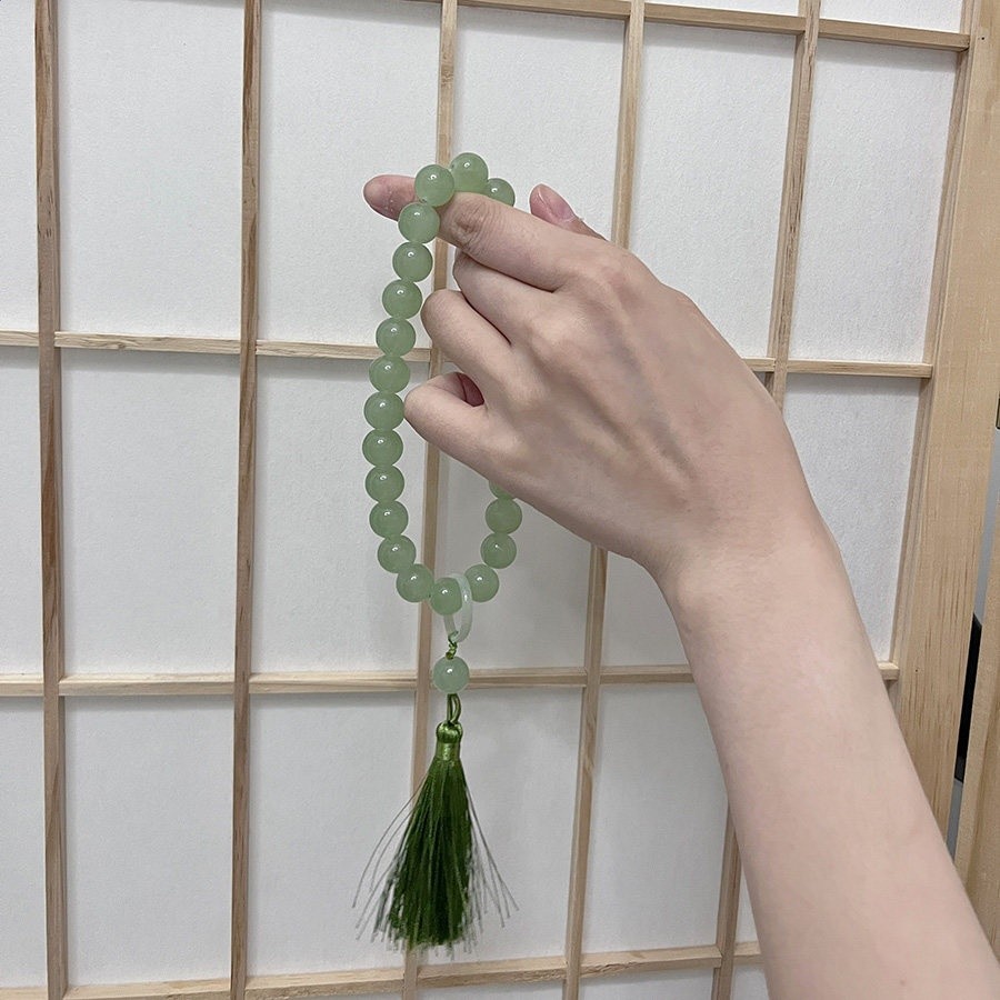 卿棠國風-古風盤玩繞指柔珠串漢服旗袍配飾手串手持背雲項鍊壓襟-規格圖5