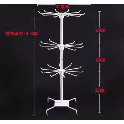 擺攤旋轉首飾架飾品夜市櫥窗收納展示手項鍊吊墜掛架耳環襪子鑰匙-細節圖4