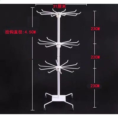 擺攤旋轉首飾架飾品夜市櫥窗收納展示手項鍊吊墜掛架耳環襪子鑰匙-規格圖5