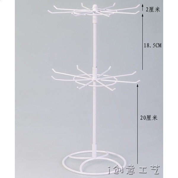 擺攤旋轉首飾架飾品夜市櫥窗收納展示手項鍊吊墜掛架耳環襪子鑰匙-規格圖5