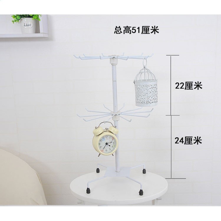 擺攤旋轉首飾架飾品夜市櫥窗收納展示手項鍊吊墜掛架耳環襪子鑰匙-規格圖5
