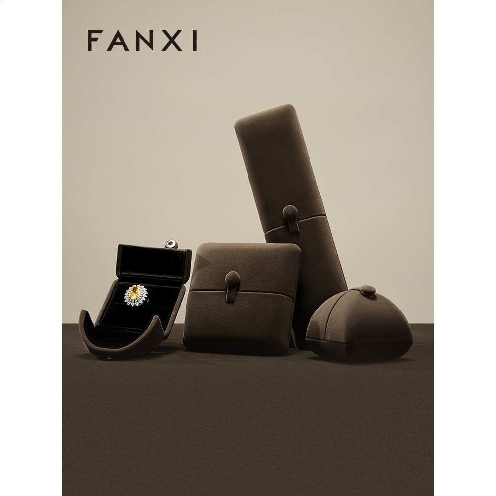 凡西FANXI戒指盒首飾包裝盒手鐲手鍊項鍊高檔珠寶飾品禮盒婚戒盒-細節圖2