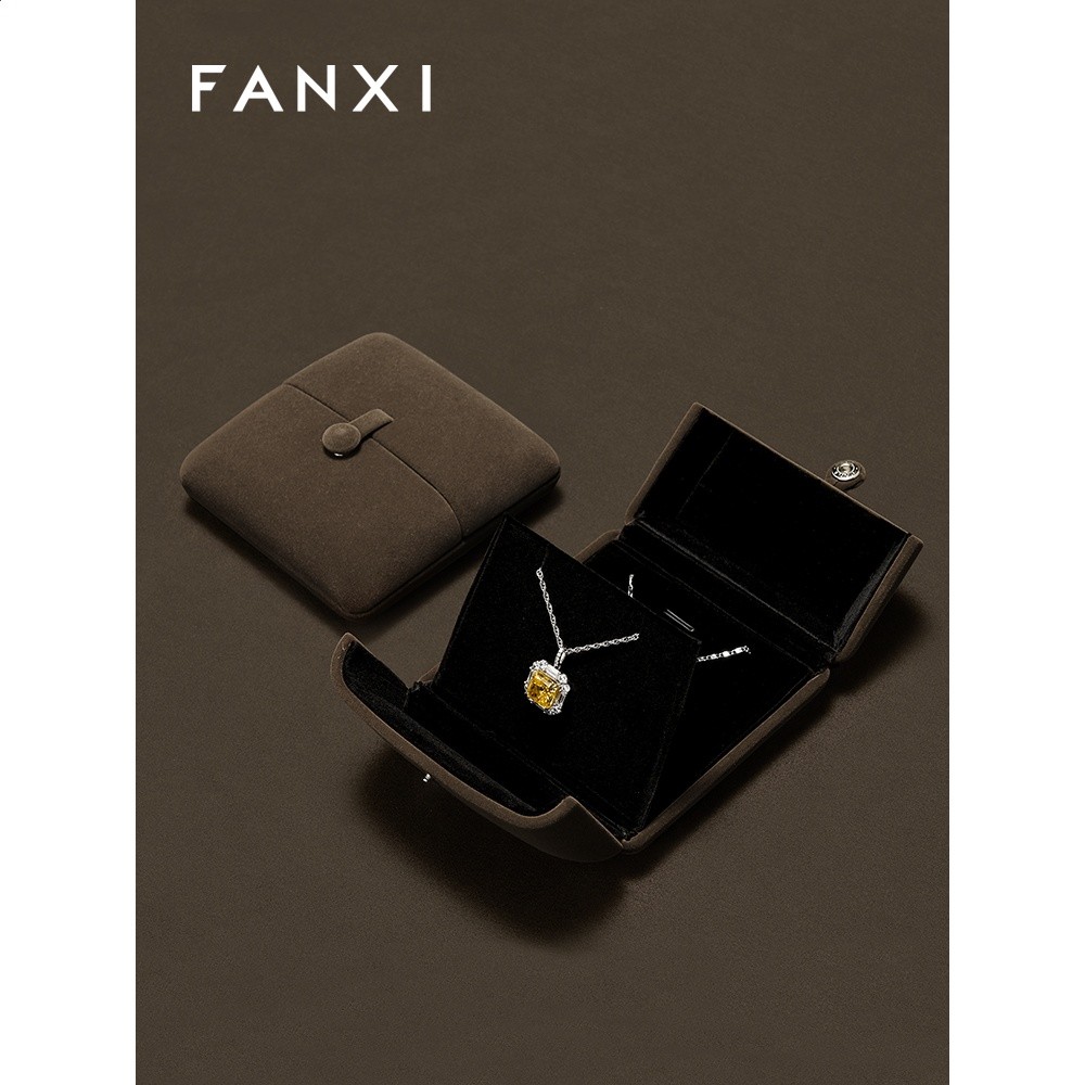凡西FANXI戒指盒首飾包裝盒手鐲手鍊項鍊高檔珠寶飾品禮盒婚戒盒-細節圖3