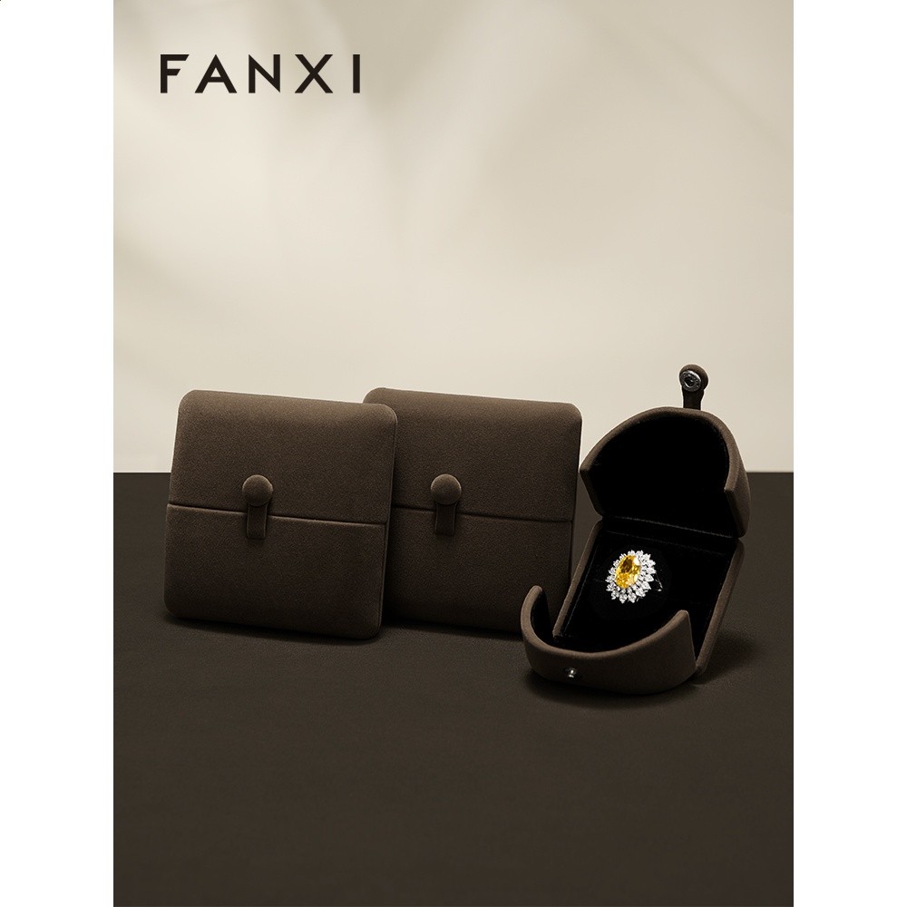 凡西FANXI戒指盒首飾包裝盒手鐲手鍊項鍊高檔珠寶飾品禮盒婚戒盒-細節圖4