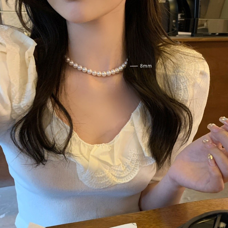 玻璃珍珠約8mm 送收納盒~