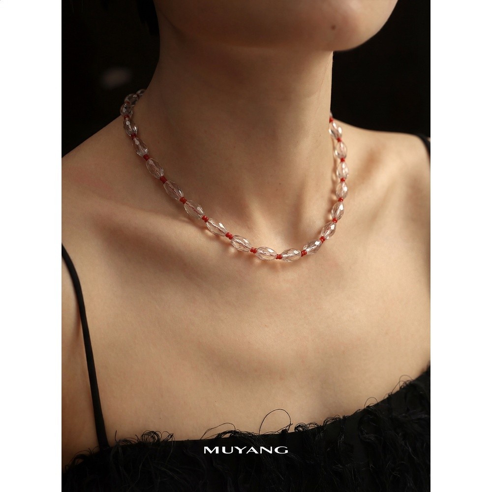 【新品】慕陽MUYANG璃瓔項鍊女款高階感小眾本命年毛衣鏈秋冬配飾-細節圖5