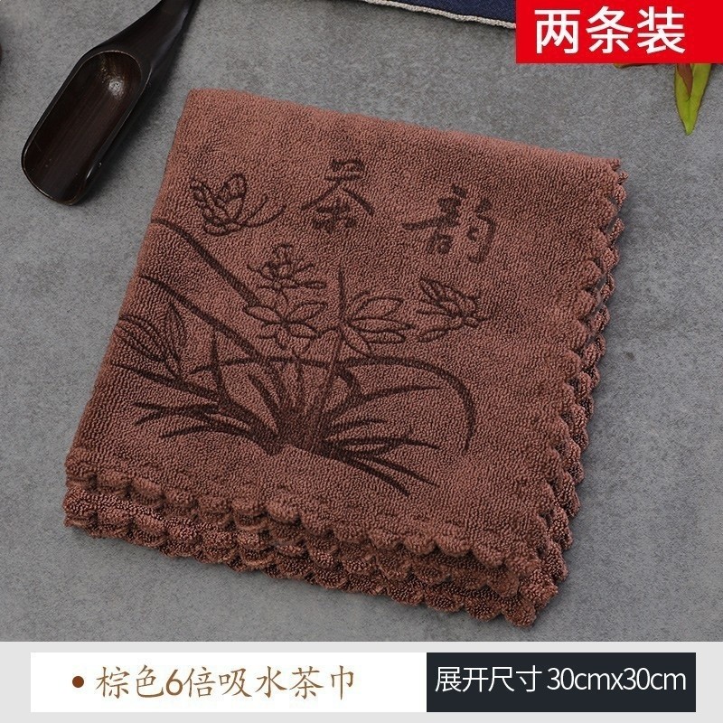 茶布功夫茶巾吸水加厚茶具毛巾茶几茶桌布抹布墊茶臺配件禪意-規格圖5