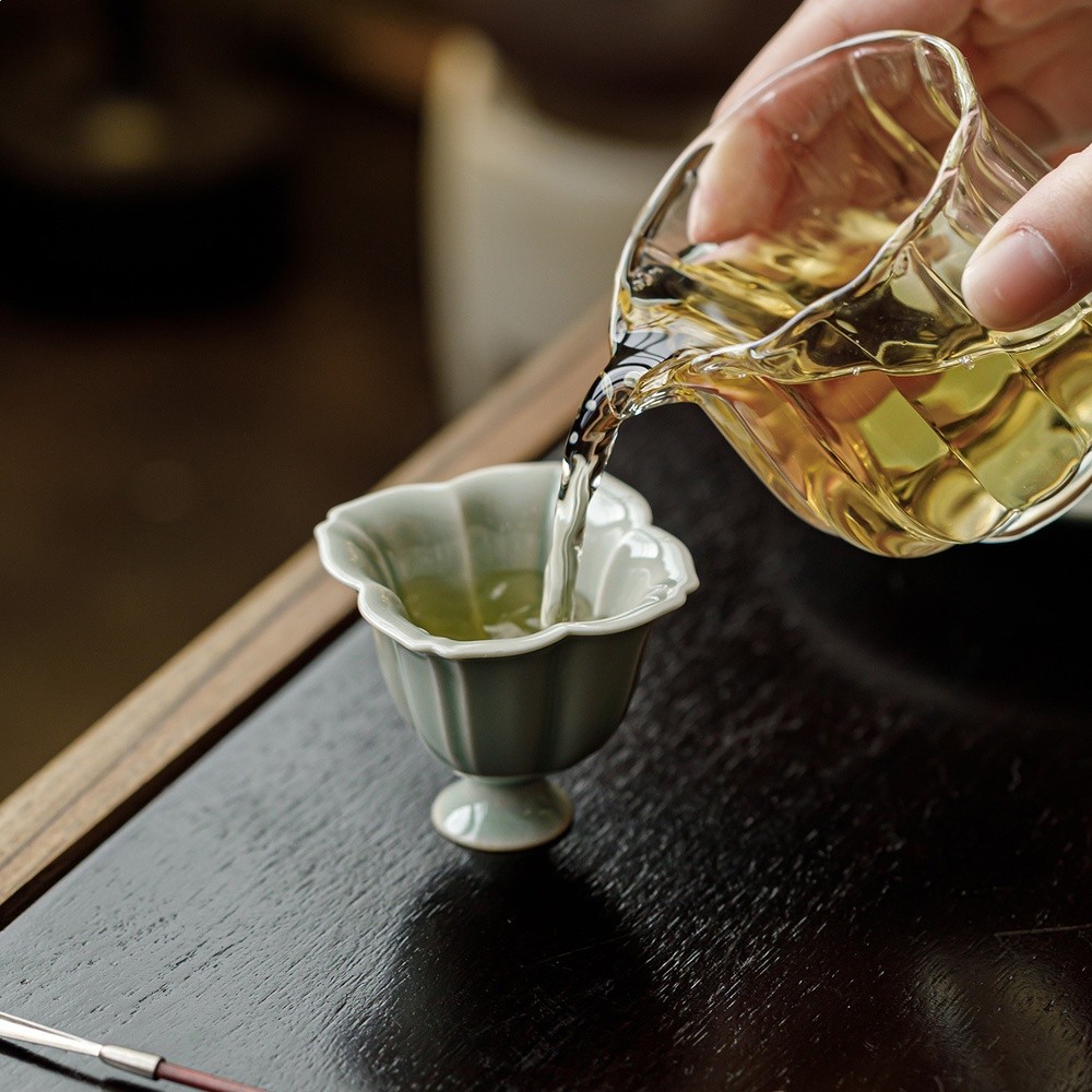 觀嵐蕉月色茶杯陶瓷小茶杯個人專用高檔茶具品茗杯個人茶杯茶盞-細節圖3
