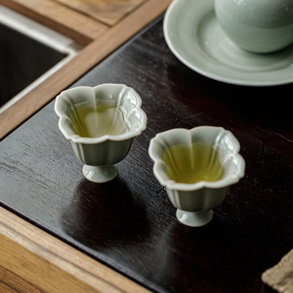 觀嵐蕉月色茶杯陶瓷小茶杯個人專用高檔茶具品茗杯個人茶杯茶盞-細節圖4