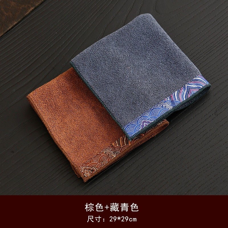 ★☆望祥雲：棕色+藏青（29*29cm）2條裝★☆