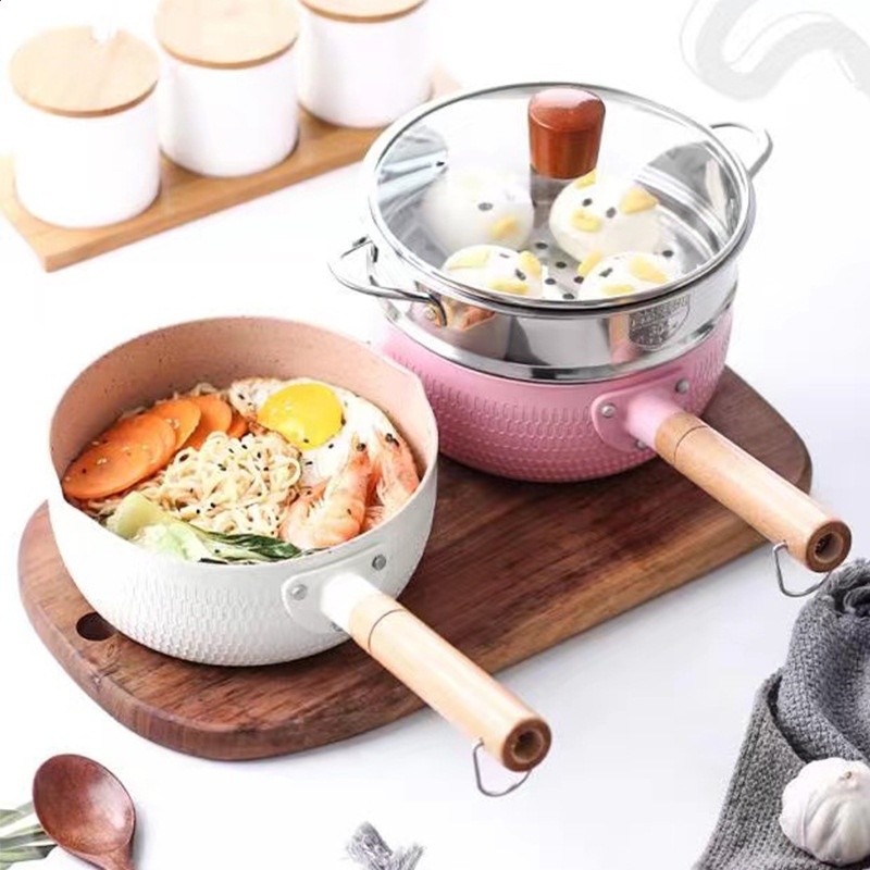 【一件代發】日式麥飯石雪平鍋不沾鍋小奶鍋電磁爐通用小鍋不沾鍋-細節圖4