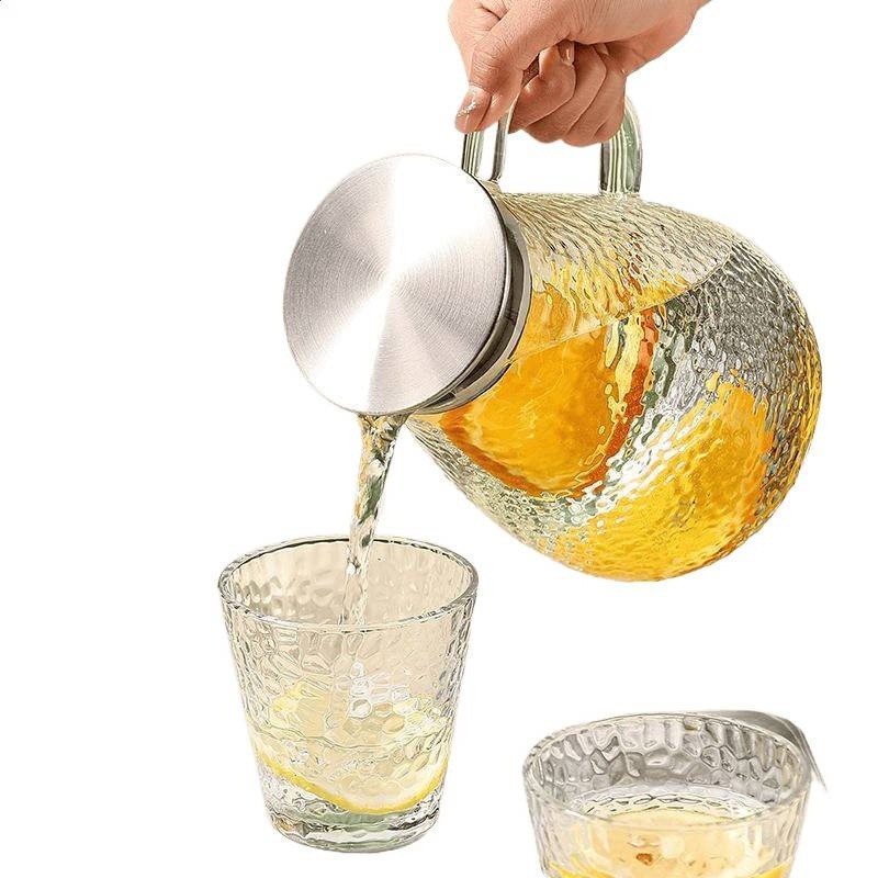 玻璃冷水壺家用食品級儲水涼水冷泡壺大容量耐高溫涼茶壺涼開水壺-細節圖5