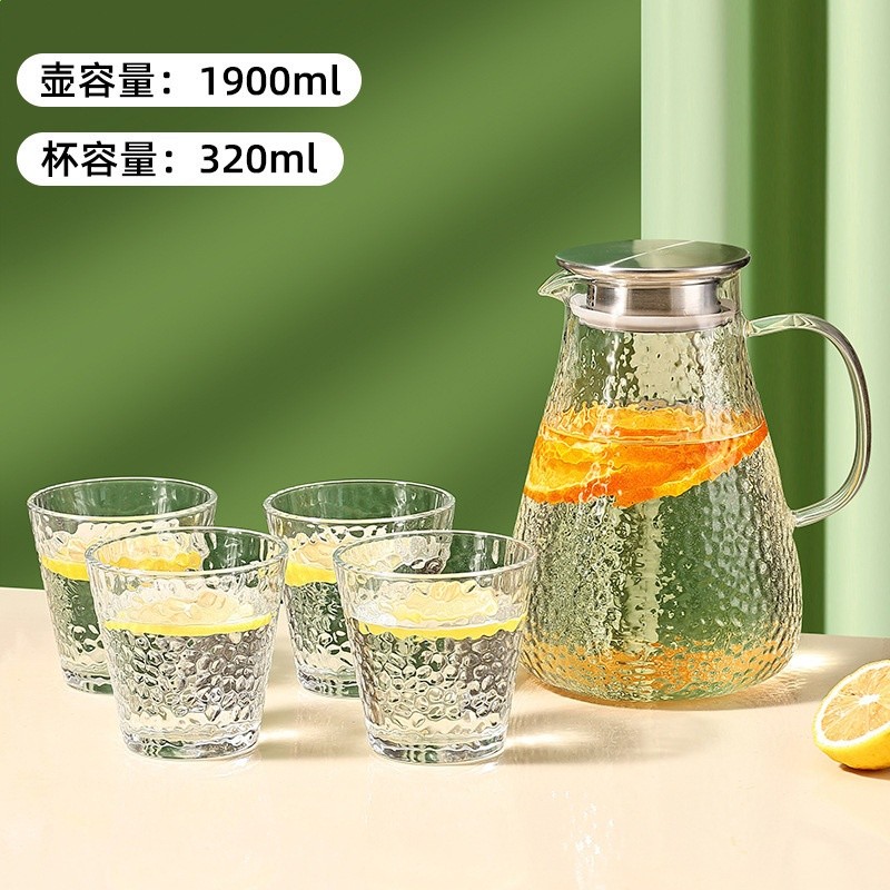 錘紋壺-1900ml+4個錘紋杯