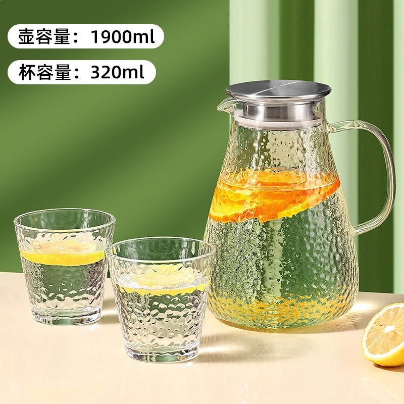 玻璃冷水壺家用食品級儲水涼水冷泡壺大容量耐高溫涼茶壺涼開水壺-規格圖5
