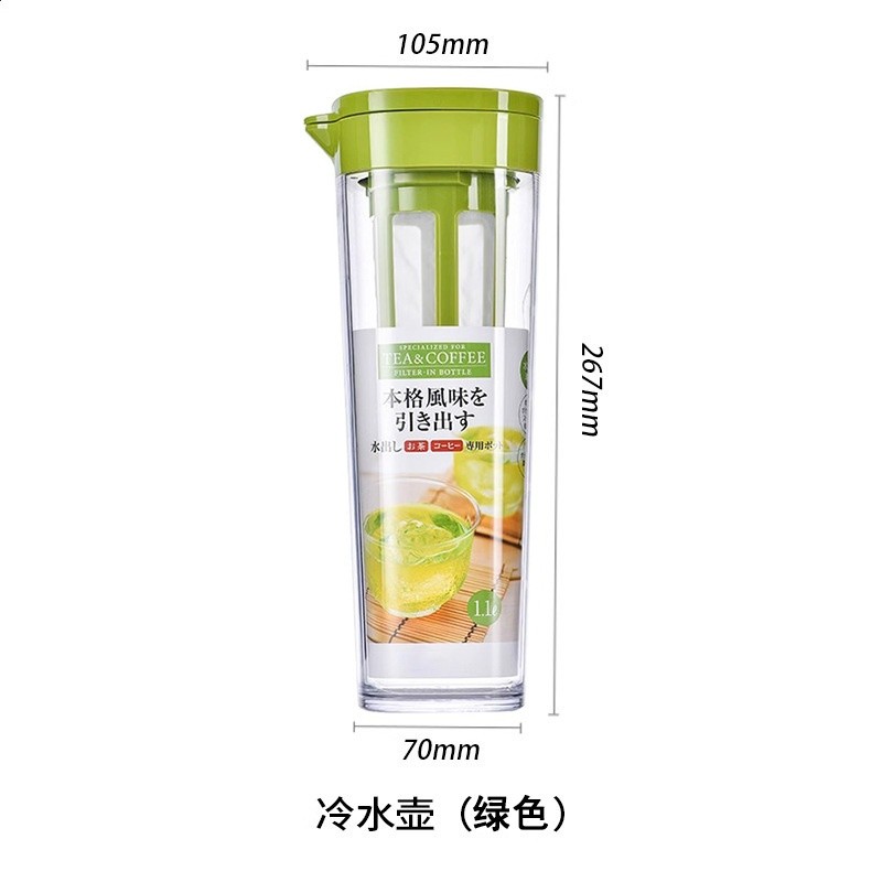 冷萃咖啡壺冷水壺冷泡水果茶壺耐高溫密封水杯子冰箱塑膠家用便攜-規格圖5