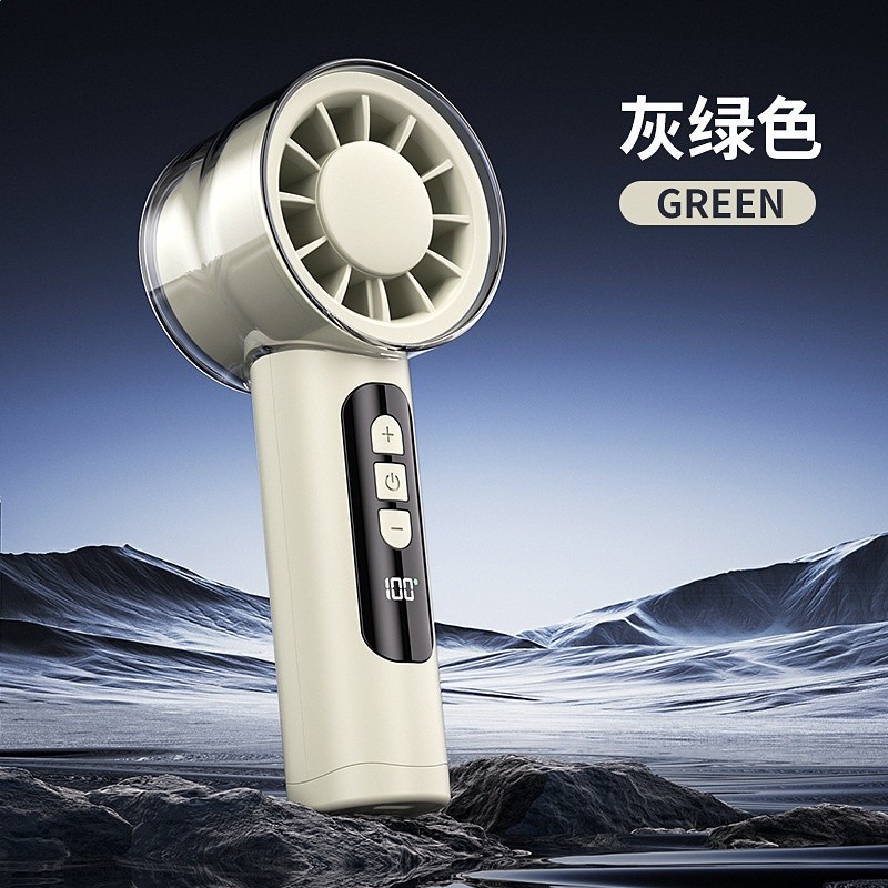 新款戶外高速渦輪100檔手持小風扇 USB充電戶外行動式電風扇 禮品-規格圖5