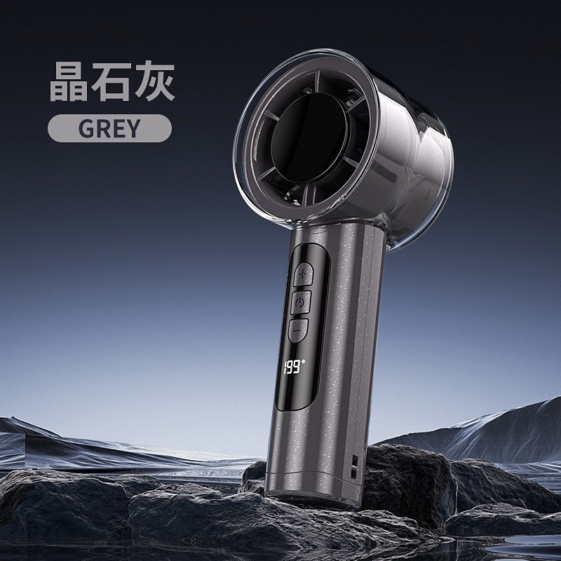 新款戶外高速渦輪100檔手持小風扇 USB充電戶外行動式電風扇 禮品-規格圖5