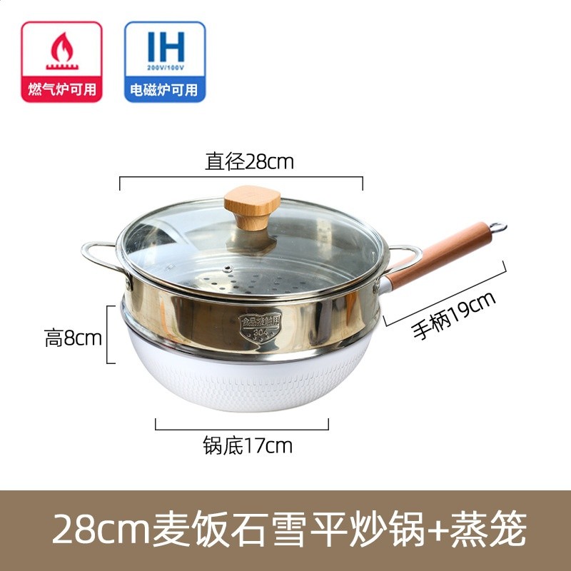 輔之新小鍋子奶鍋不沾鍋雪平鍋寶寶牛奶燃氣灶日式家用嬰兒小包郵-規格圖5