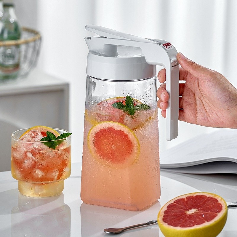 日本asvel冷水壺家用耐高溫涼水杯塑膠密封水壺冷泡壺冰箱涼水壺-細節圖5