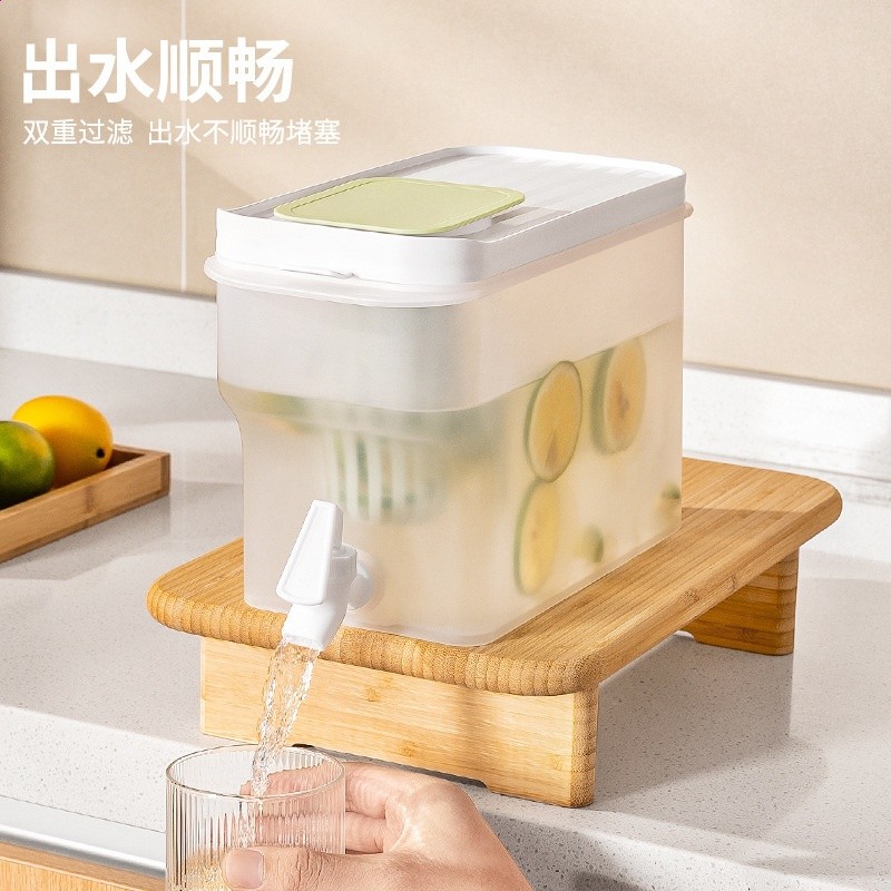 日式冰箱冷水壺家用涼水杯大容量耐高溫儲水夏飲料桶冷泡壺涼水壺-細節圖3