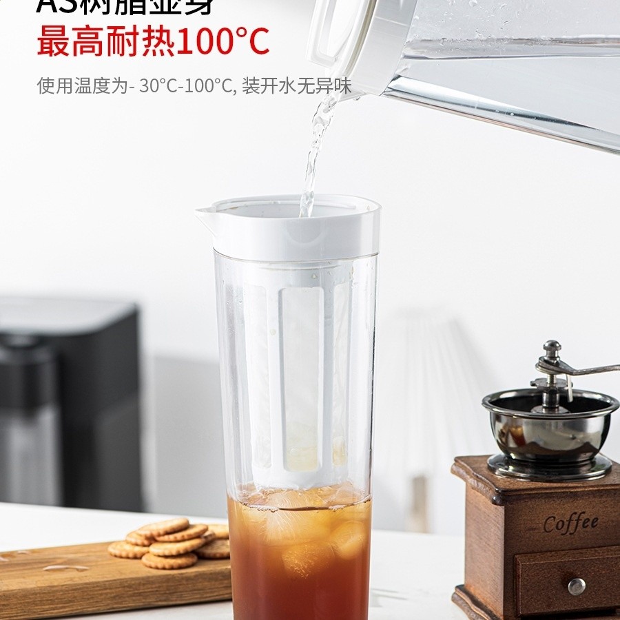 冷萃咖啡壺冷水壺冷泡茶耐高溫密封水杯子冰箱塑膠家用茶壺居家‘-細節圖3