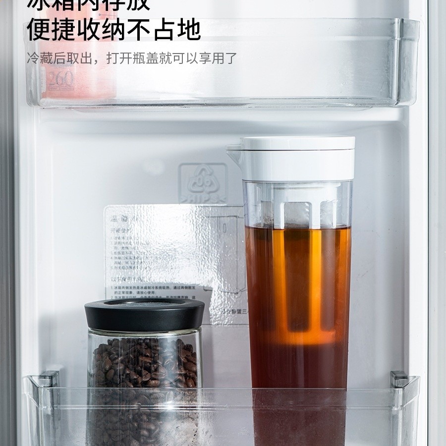 冷萃咖啡壺冷水壺冷泡茶耐高溫密封水杯子冰箱塑膠家用茶壺居家‘-細節圖4