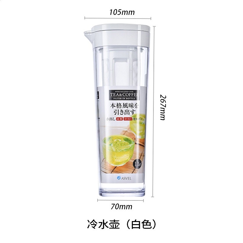 冷萃咖啡壺冷水壺冷泡茶耐高溫密封水杯子冰箱塑膠家用茶壺居家‘-規格圖5