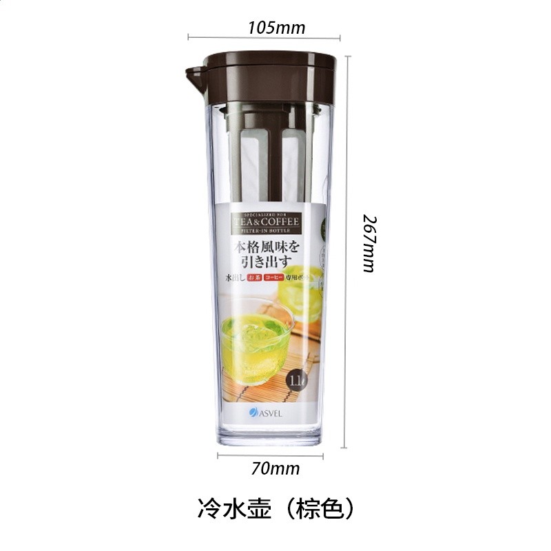 冷萃咖啡壺冷水壺冷泡茶耐高溫密封水杯子冰箱塑膠家用茶壺居家‘-規格圖5