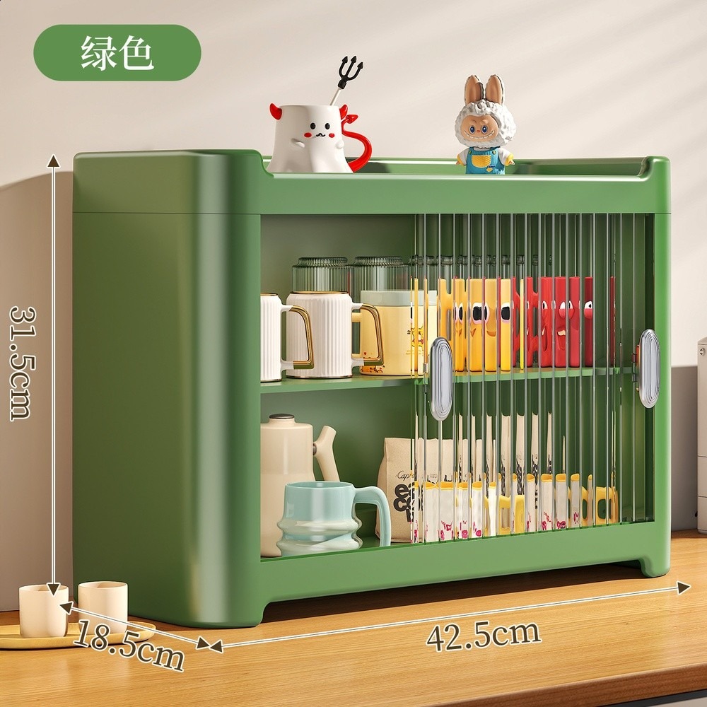 新款防塵杯架桌面杯子水杯茶具收納置物架家用杯子收納架多層架-規格圖5