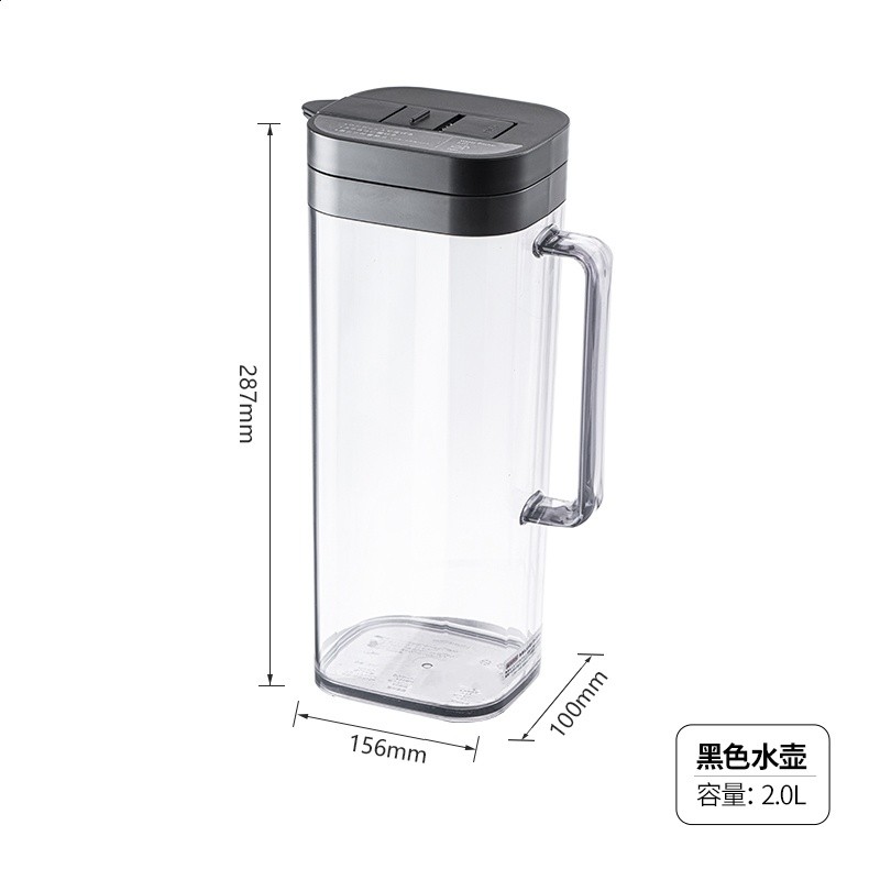 冷水壺日式冷泡壺涼水杯家用大容量茶水壺耐高溫涼白開水壺-規格圖5