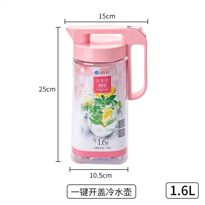 冷水壺日式冷泡壺涼水杯家用大容量茶水壺耐高溫涼白開水壺-規格圖5