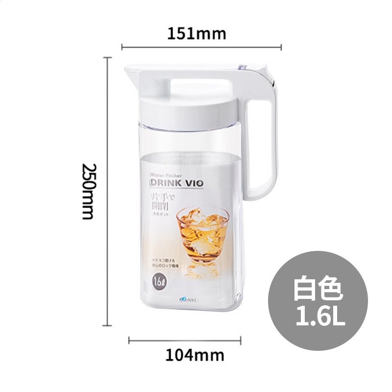 冷水壺日式冷泡壺涼水杯家用大容量茶水壺耐高溫涼白開水壺-規格圖5