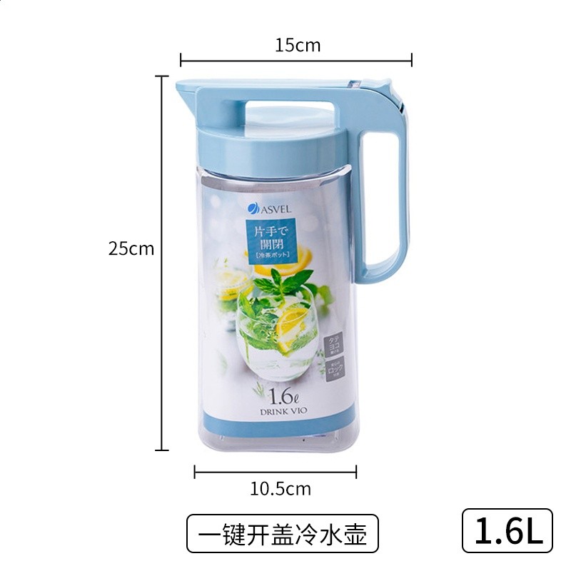 冷水壺日式冷泡壺涼水杯家用大容量茶水壺耐高溫涼白開水壺-規格圖5
