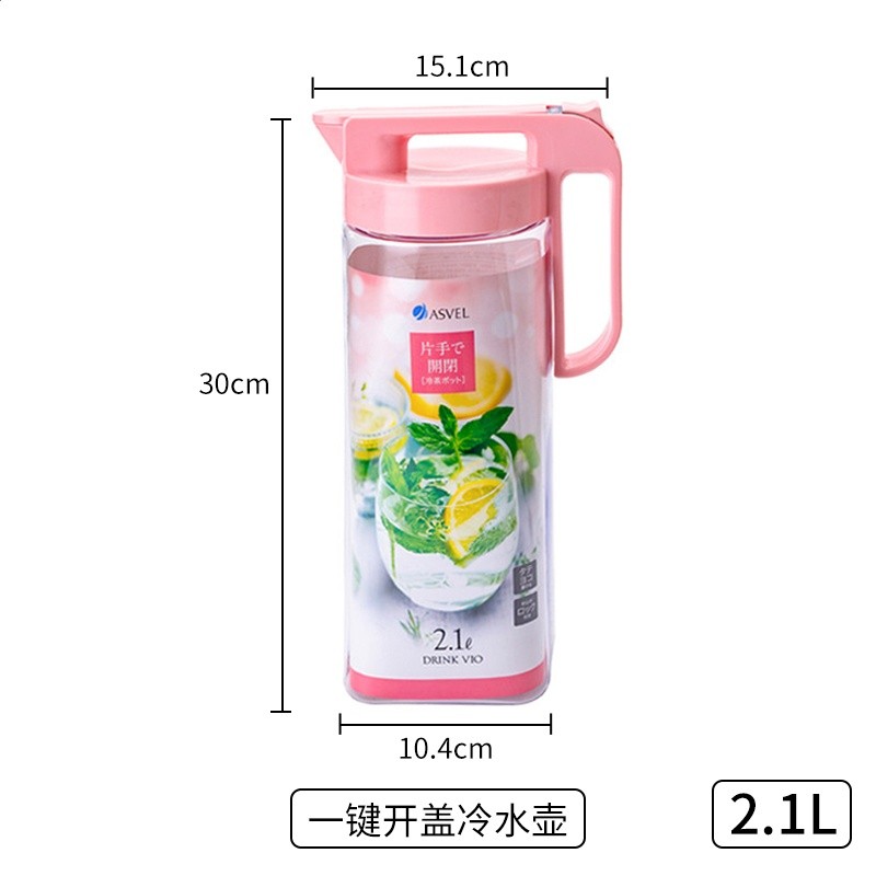 冷水壺日式冷泡壺涼水杯家用大容量茶水壺耐高溫涼白開水壺-規格圖5