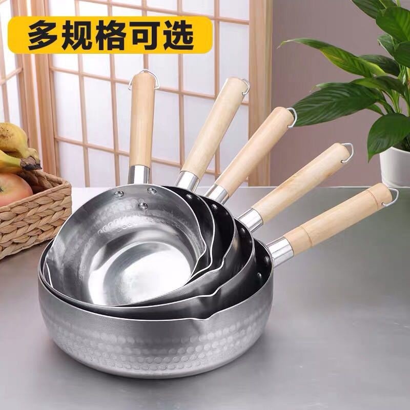 粉鍋雪平鍋煮奶鋁製平底湯鍋煮麵麻辣燙拉麵鍋煮粥鋁鍋泡麵鍋加厚-細節圖2