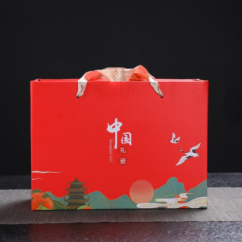 德化白瓷功夫茶具羊脂玉茶具套裝蓋碗禮盒裝商務伴手禮可定logo-細節圖2
