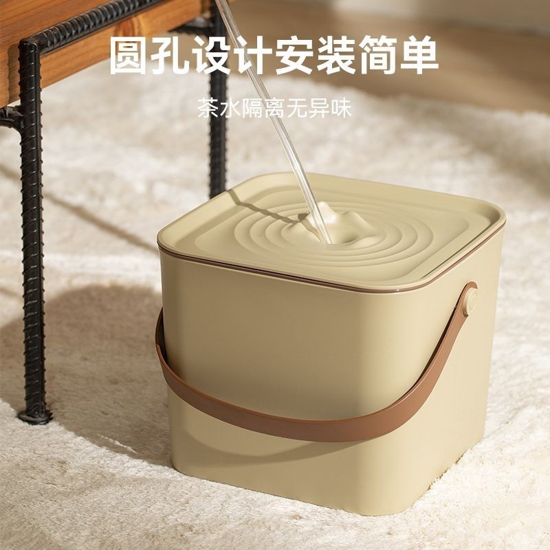 茶水桶廢茶具配件茶臺接泡茶專用垃圾桶大茶桌排水茶桶茶渣桶-細節圖2