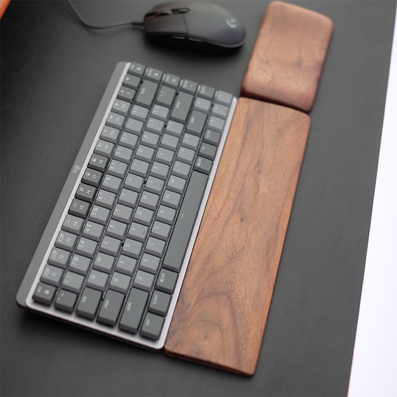 胡桃木質羅mx keys掌託技mechanical鍵盤手託K845滑鼠墊G913TKL膜-細節圖4