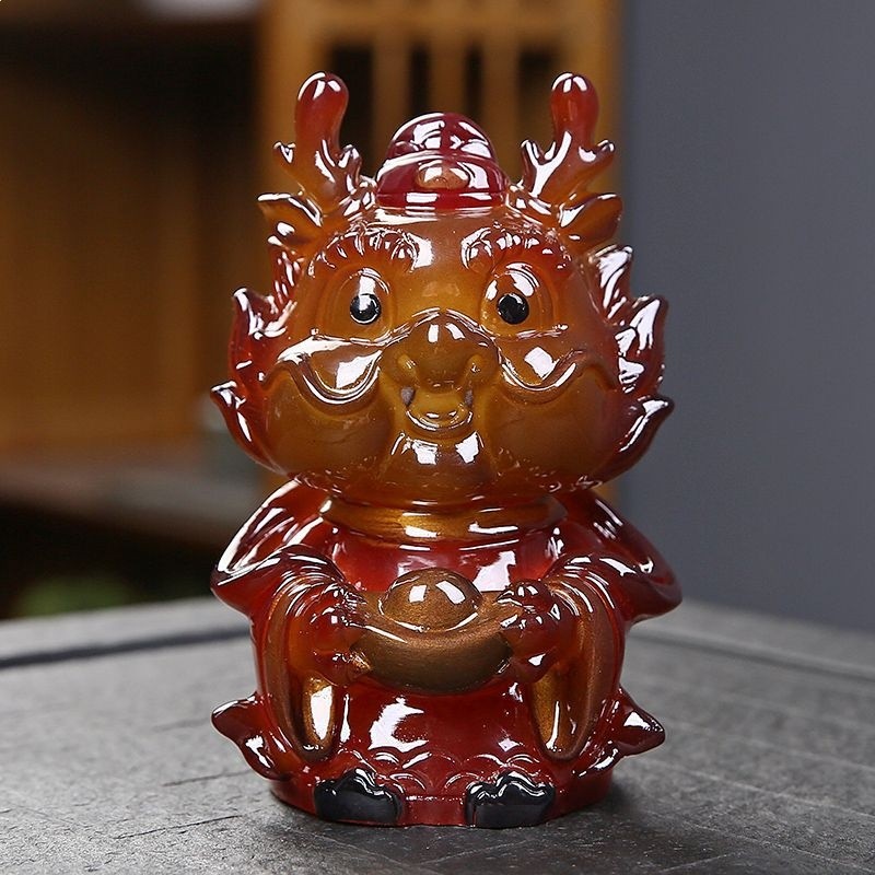 茶寵可養變色招財生肖龍創意茶玩茶桌茶臺裝飾禮品擺件茶具零配件-細節圖4