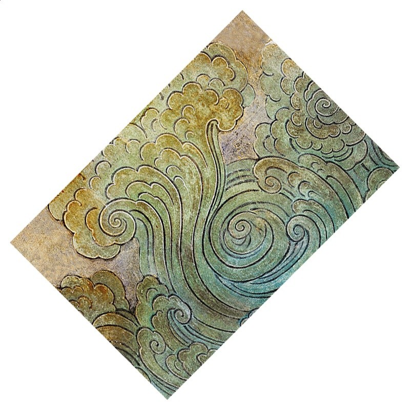 多彩祥雲麂皮絨茶巾（19*29cm）